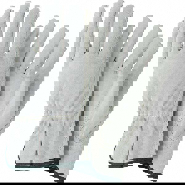 Size M Leather Abrasion Protection Work Gloves